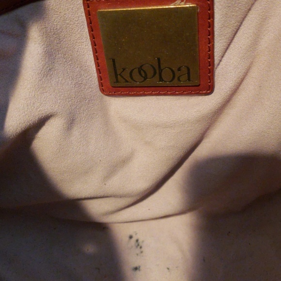 KOOBA BROWN FLORAL EMBOSSED LEATHER SHOULDER BAG - Picture 6 of 7